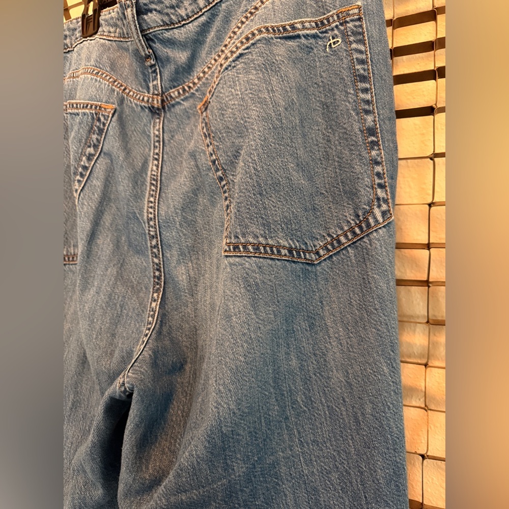 rag & bone Women’s Lori Crop Wide Leg Jeans Mediumwash Size 34 - Picture 6 of 10